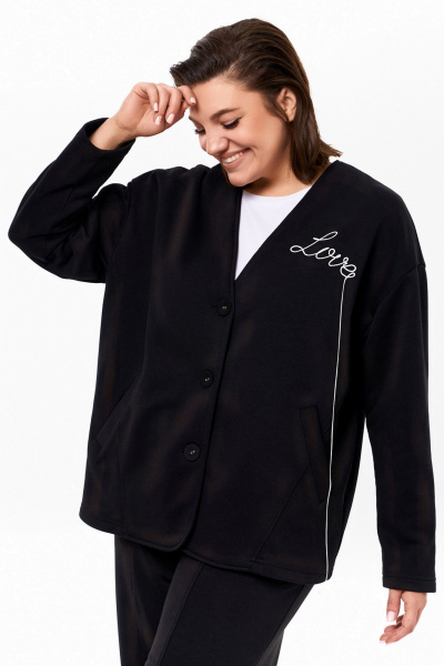 Брюки, кардиган KaVaRi 8018 черный - фото 7