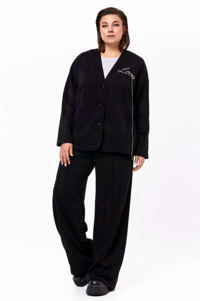 Брюки, кардиган KaVaRi 8018 черный - фото 6