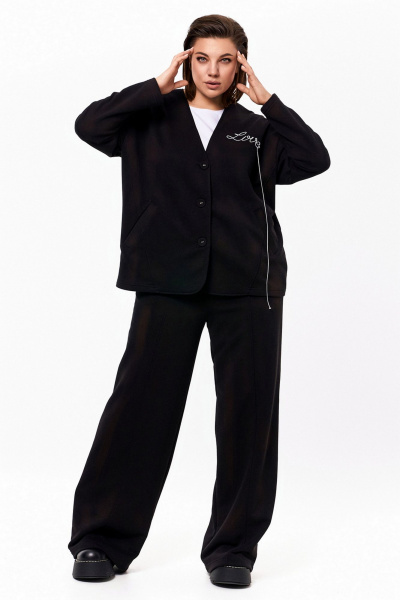 Брюки, кардиган KaVaRi 8018 черный - фото 5