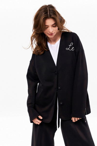 Брюки, кардиган KaVaRi 8018 черный - фото 4