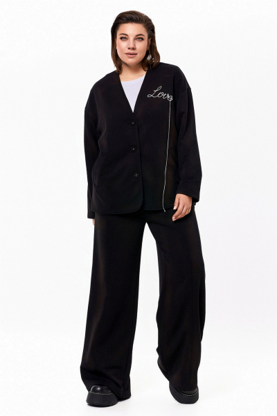 Брюки, кардиган KaVaRi 8018 черный - фото 2