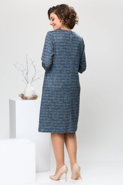 Платье Romanovich Style 1-2639 синий_меланж - фото 5
