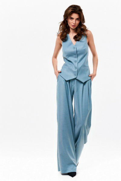 Брюки, жилет KaVaRi 8022.2 голубой - фото 8