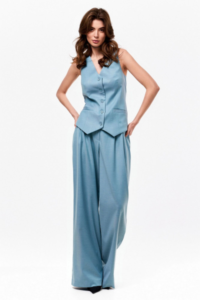 Брюки, жилет KaVaRi 8022.2 голубой - фото 5