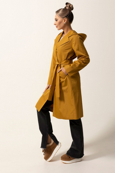 Плащ Golden Valley 7146 темно-желтый - фото 2