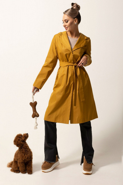 Плащ Golden Valley 7146 темно-желтый - фото 1