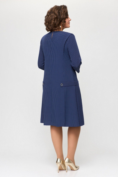 Платье Svetlana-Style 1675 синий+горох - фото 2