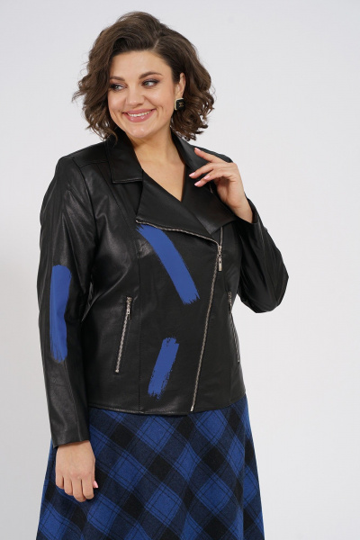 Жакет, юбка Alani Collection 1955 синий - фото 5