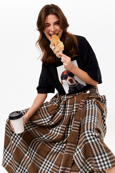 Юбка KaVaRi 2008 принт_клетка - фото 10