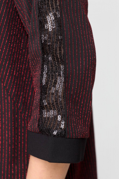 Брюки, жакет, топ Solomeya Lux 967/942 черный+бордовый - фото 4