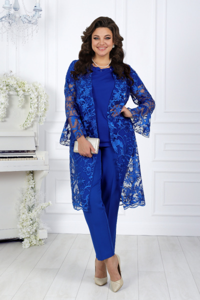 Брюки, кардиган, майка Ninele 5989 василек - фото 5