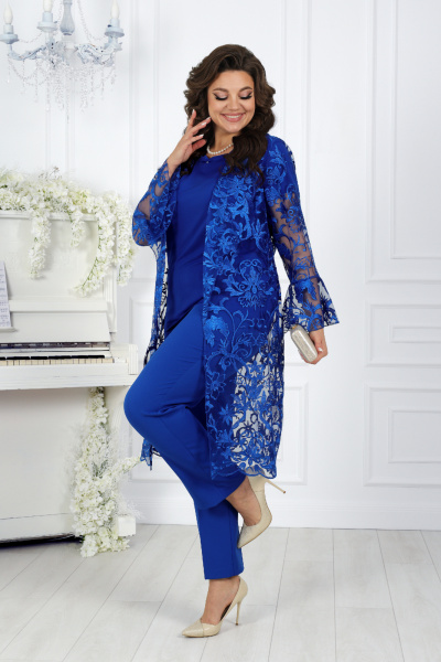 Брюки, кардиган, майка Ninele 5989 василек - фото 6