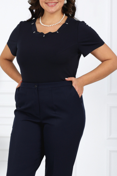 Брюки, кардиган, майка Ninele 5989 синий - фото 16