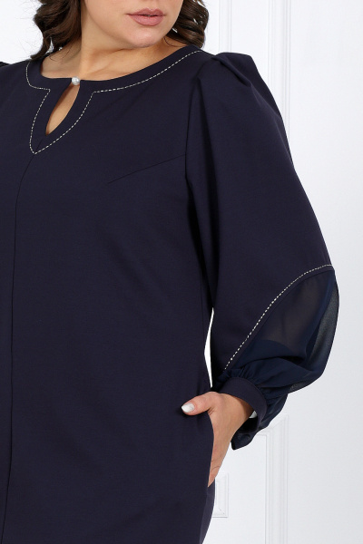 Платье Ninele 5991 синий - фото 3