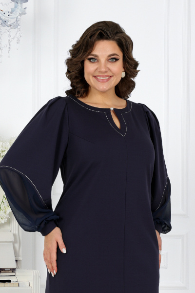 Платье Ninele 5991 синий - фото 6