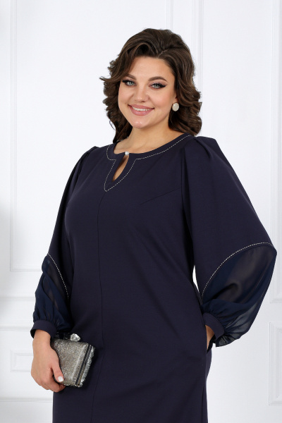 Платье Ninele 5991 синий - фото 7