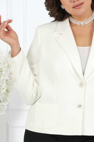 Жакет Ninele 7442 молочный - фото 7