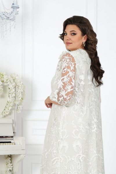 Платье Ninele 7444 молочный - фото 6