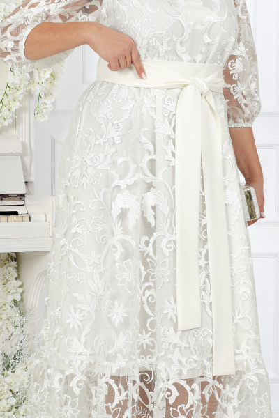 Платье Ninele 7444 молочный - фото 7