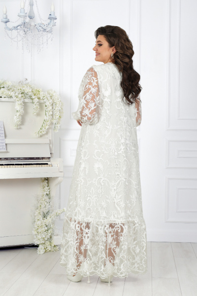 Платье Ninele 7444 молочный - фото 14