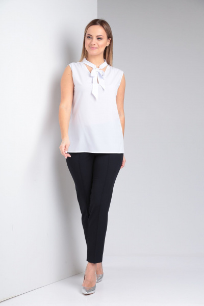 Блуза, брюки, жакет Lady Line 455 синий - фото 15