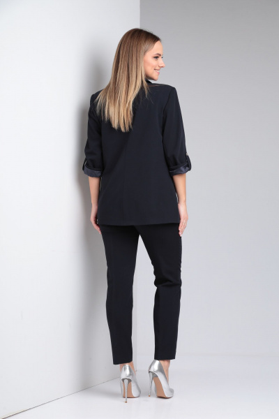 Блуза, брюки, жакет Lady Line 455 синий - фото 2