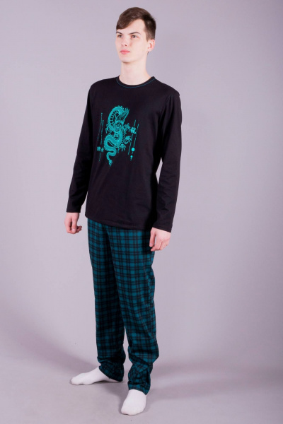 Брюки, майка 8 Марта 153010-3С654Д40-182,188 черный - фото 2