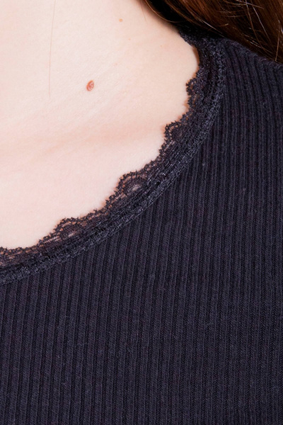 Круглогодичный черный хлопковый джемпер в стиле casual 8 Марта 16358-3С656Д40-170,176 черный - фото 2