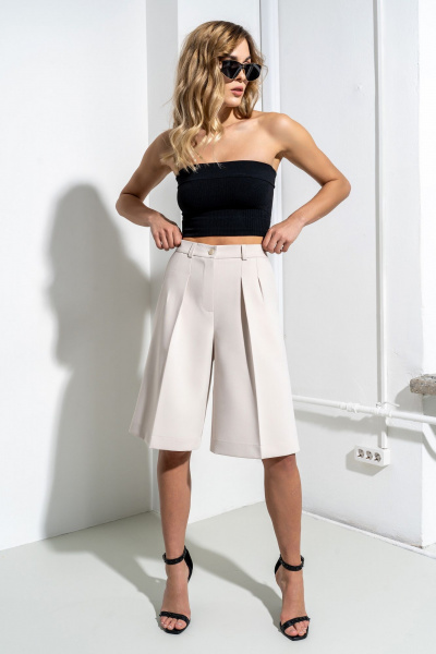 Жакет, шорты SILVERSPICE S-1416 экрю - фото 6