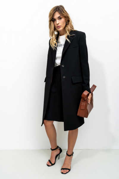 Жакет SILVERSPICE S-2318 черный - фото 4