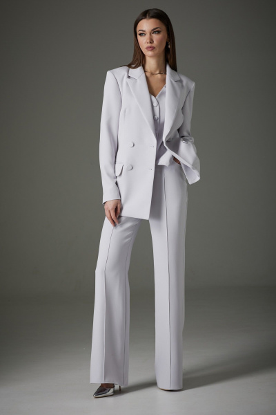 Демисезонный серый 3- предметный комплект из текстиля N.O.W. 1391 - фото 5