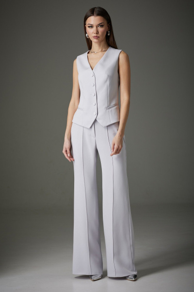 Демисезонный серый 3- предметный комплект из текстиля N.O.W. 1391 - фото 2