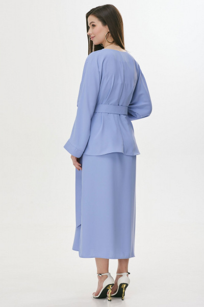 Двойка из струящейся ткани: блуза и платье без рукавов Lyushe 3719 - фото 2