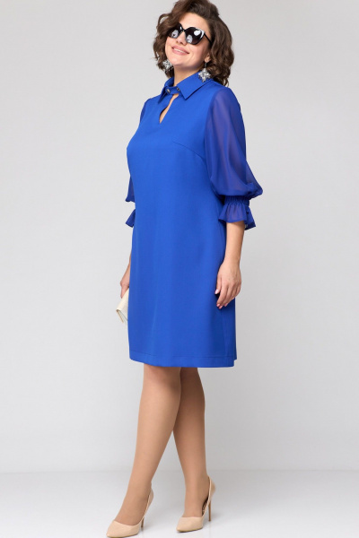 Платье EVA GRANT 7185 василек - фото 4