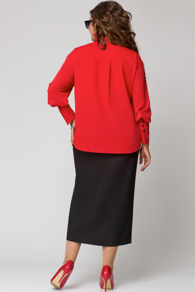 Блуза EVA GRANT 7288-1 красный - фото 6