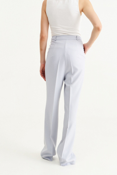 Голубые демисезонные женские брюки на каждый день MUA 50-413-t - фото 3