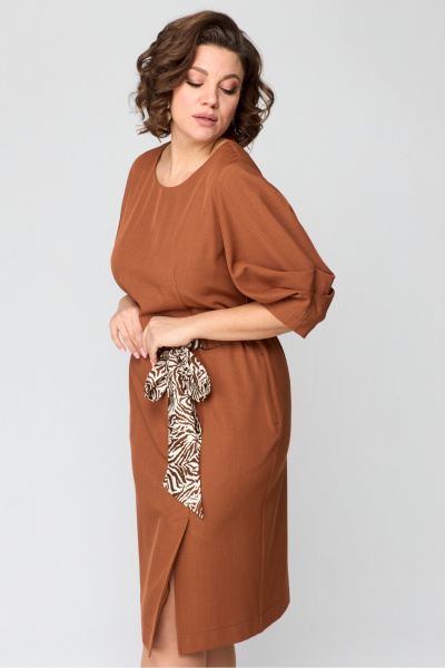 Платье Danaida 2184 терракот - фото 13