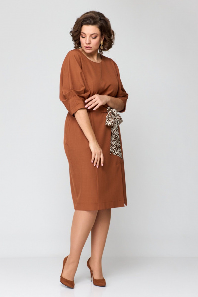 Платье Danaida 2184 терракот - фото 12