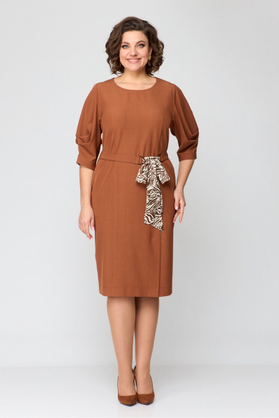 Платье Danaida 2184 терракот - фото 10