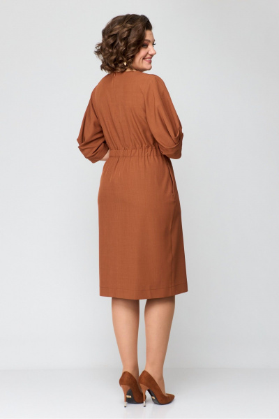 Платье Danaida 2184 терракот - фото 7