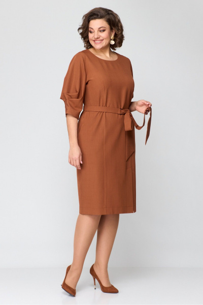 Платье Danaida 2184 терракот - фото 6