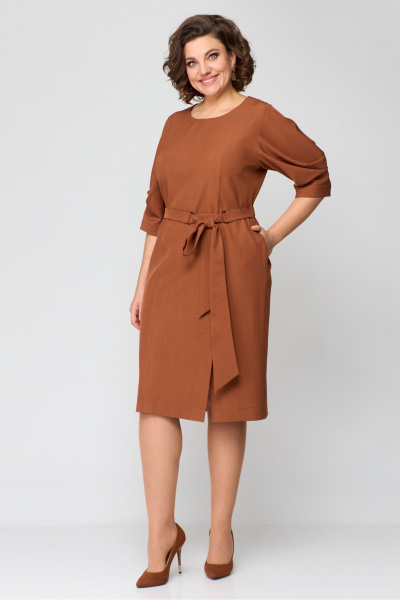 Платье Danaida 2184 терракот - фото 4