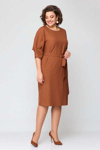 Платье Danaida 2184 терракот - фото 3