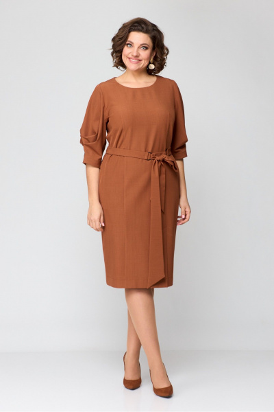 Платье Danaida 2184 терракот - фото 1