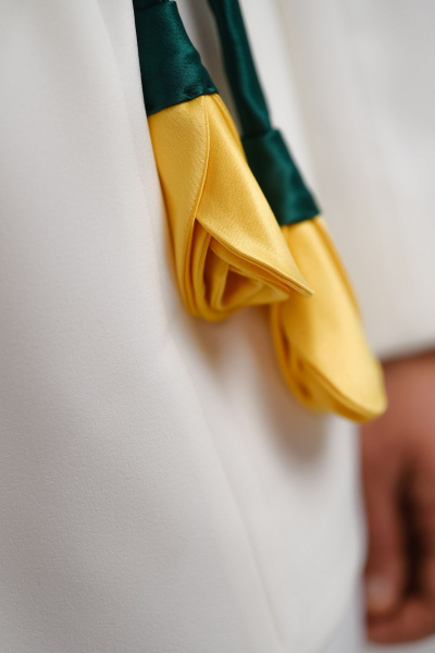 Деловой комплект из костюмной ткани жакет и брюки Rosheli 590/1 - фото 5