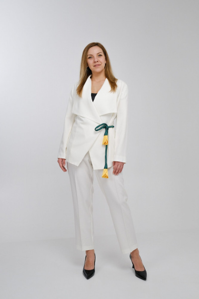 Деловой комплект из костюмной ткани жакет и брюки Rosheli 590/1 - фото 1