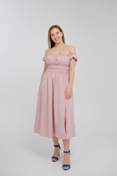 Платье AURA otd 3090 бледно-розовый - фото 1