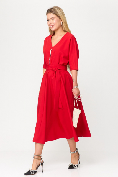 Платье T&N 7488 красный - фото 7