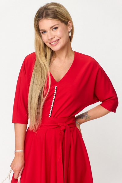 Платье T&N 7488 красный - фото 4