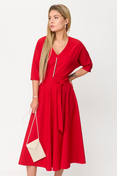 Платье T&N 7488 красный - фото 3